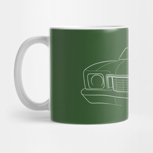 1972 Chevy Monte Carlo - front stencil, white Mug